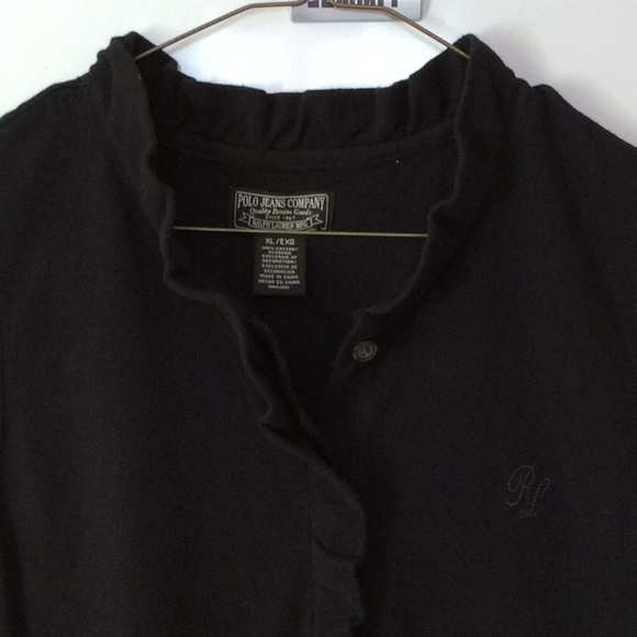 Vintage Ralph Lauren Black Cotton Sleeveless Dress - Picture 2 of 8